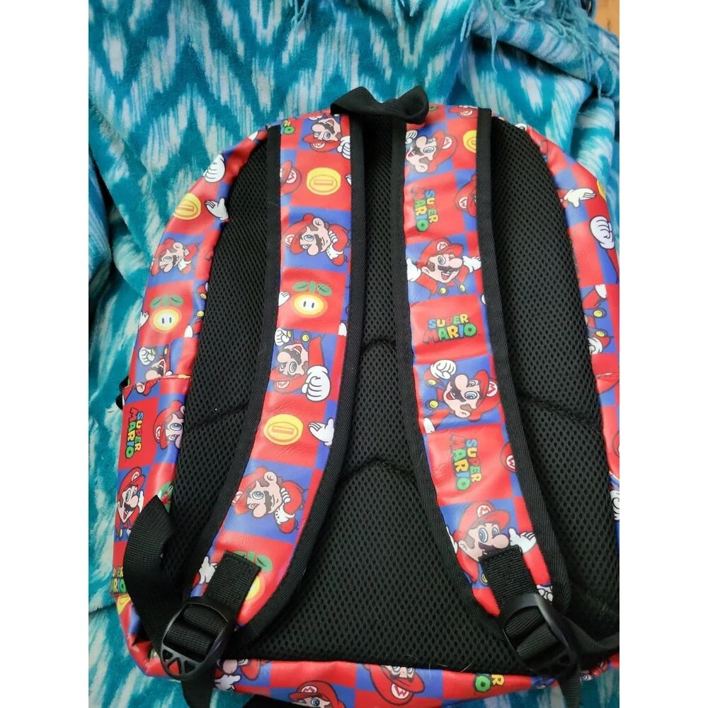 Super Mario Checkerboard Backpack Red Nintendo
